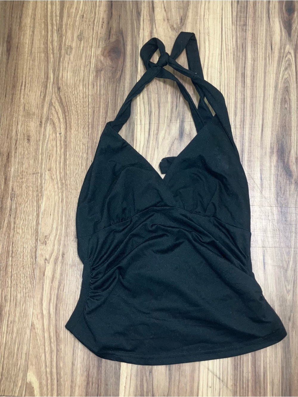 Black halter top